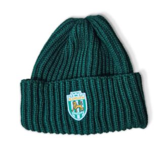 Шапка в`язана зелена