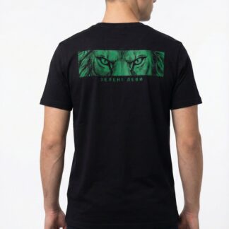 Футболка чорна "Зелені Леви"